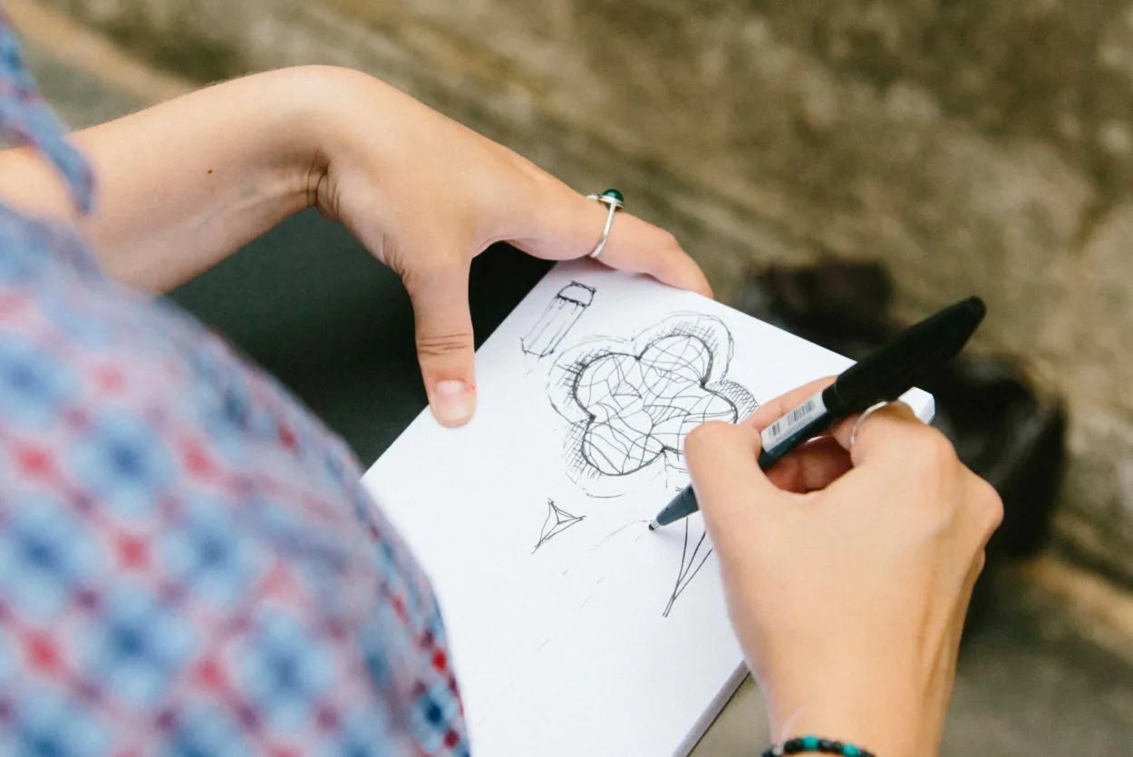 Photo of participant drawing - Architectural Sketch Walk - October 2026 - The Big Draw Festival - C&W Architects