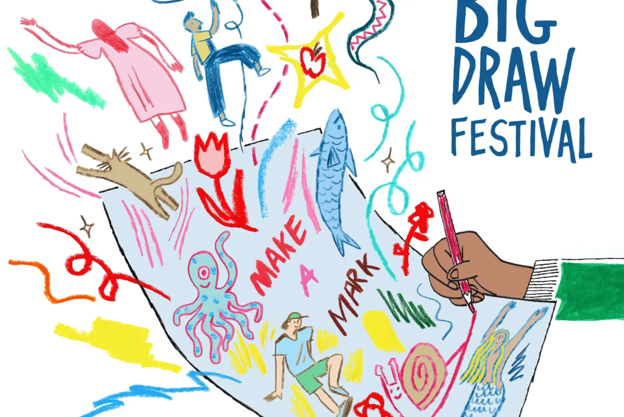 Big draw logo illustration