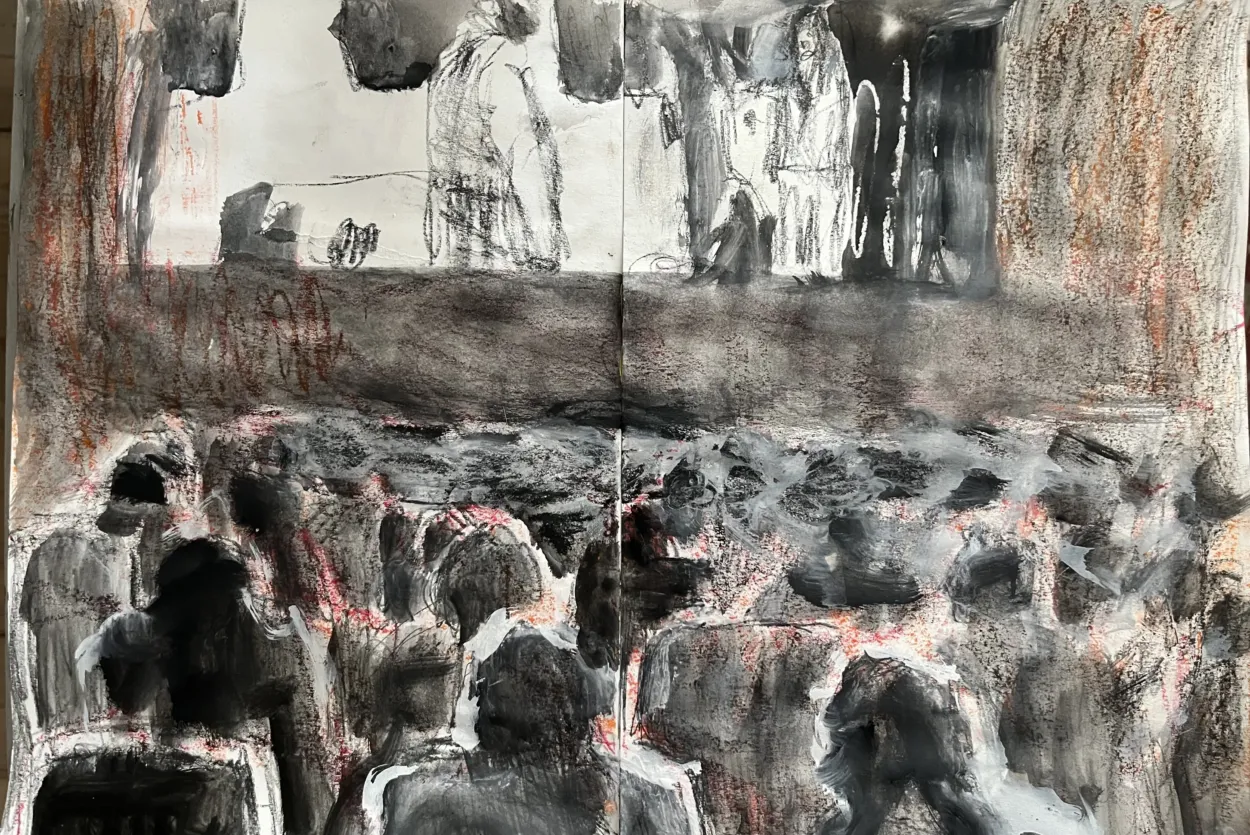 Drawing at the Picturehouse by Mary Millner
