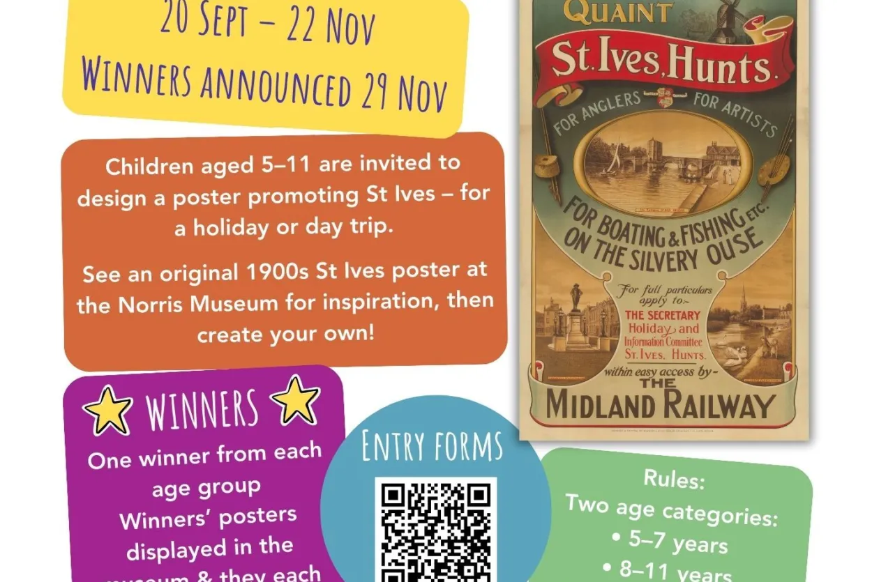 Poster advertising the event with all details about how to enter, etc. There is also an image of a poster from the early 900s that will be on display in the museum during the competition