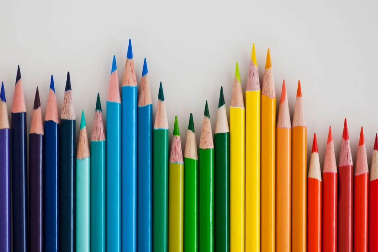Image of sharp coloured pencils