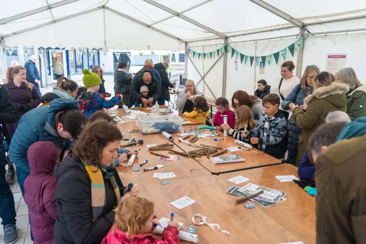 Creative activities on Midsomer Norton Island
