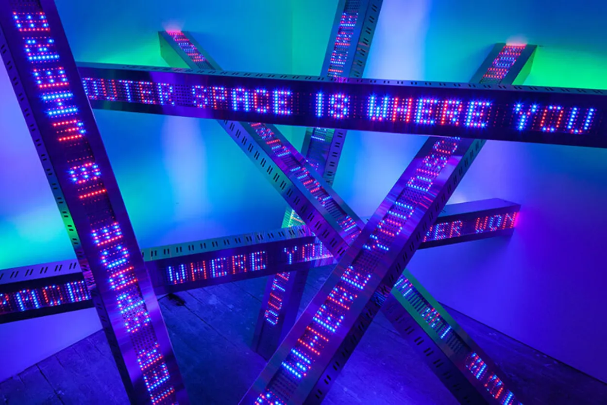 Words inspired by artist Jenny Holzer - The Big Draw