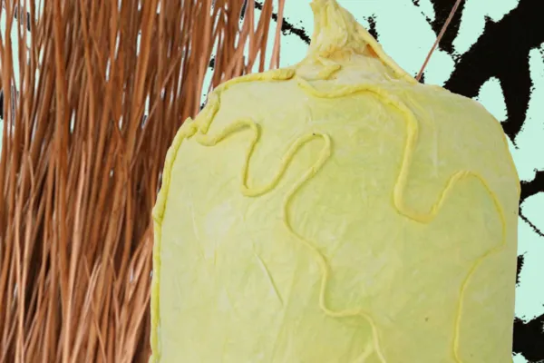 Photograph of handmade paper lantern