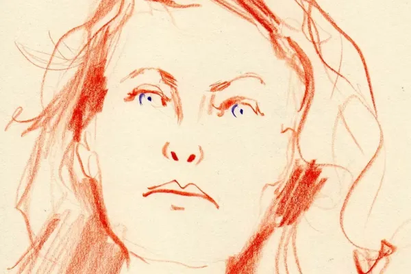 Speed Portrait Drawing to Music