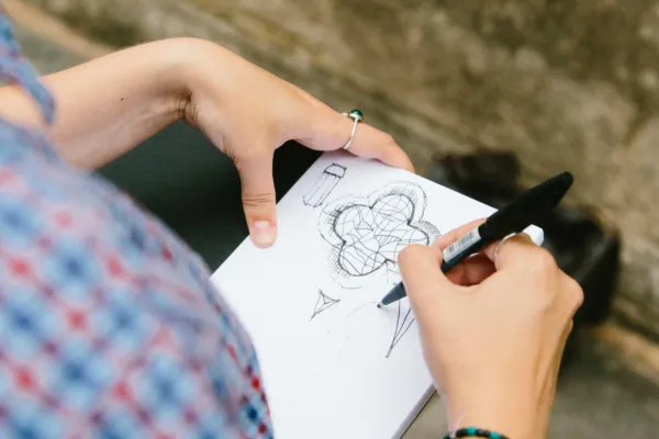 Photo of participant drawing - Architectural Sketch Walk - October 2026 - The Big Draw Festival - C&W Architects
