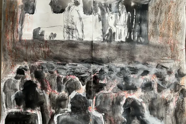 Drawing at the Picturehouse by Mary Millner