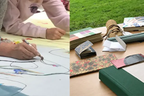 Taking a line for a walk and bookbinding