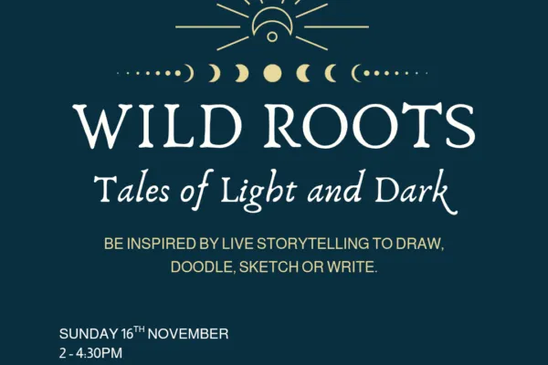 Text on a dark blue background with golden moon culycle and a light burst